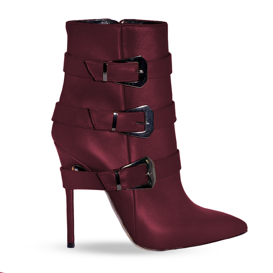 SAMIRA CUIR BURGUNDY