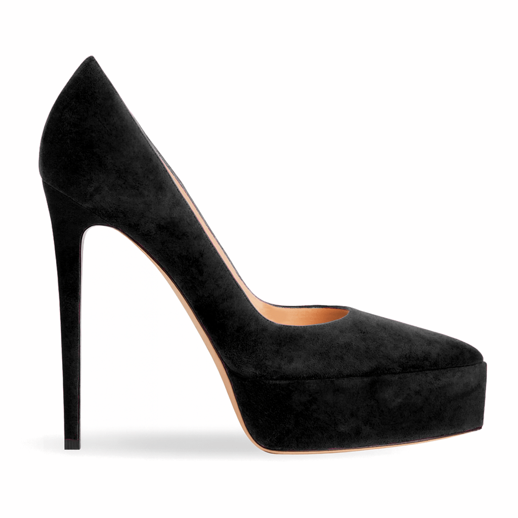 Identità Décolleté JIMENA SCAMOSCIATO NERO