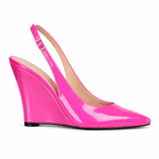 Identità Décolleté Slingback PAULINA VERNICE FUCSIA