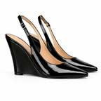 Identità Décolleté Slingback PAULINA VERNICE NERO