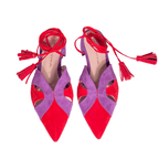Identità Flat CECILIA CAMOSCIO VIOLA/ROSSO