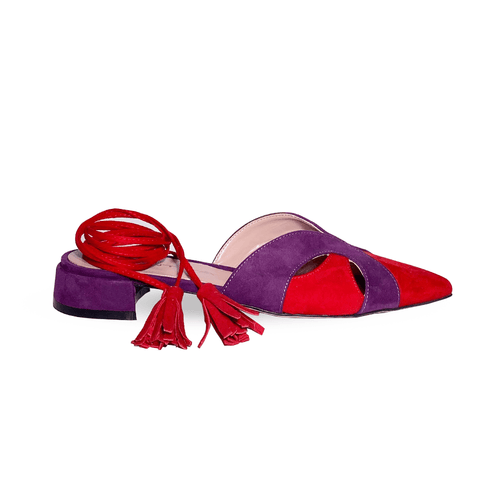 Identità Flat CECILIA CAMOSCIO VIOLA/ROSSO