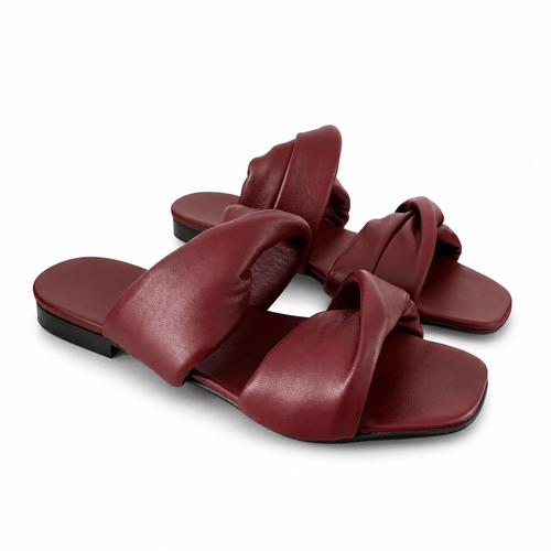Identità Flat DIXIE PELLE BORDEAUX