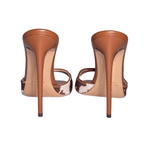 Identità Mules ALINA ANIMALIER MARRONE