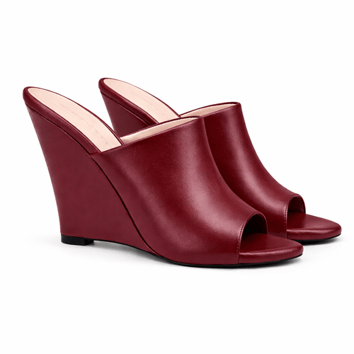 Identità Mules BERNADINE PELLE BORDEAUX