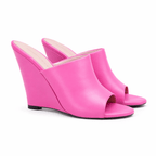 Identità Mules BERNADINE PELLE FUCSIA