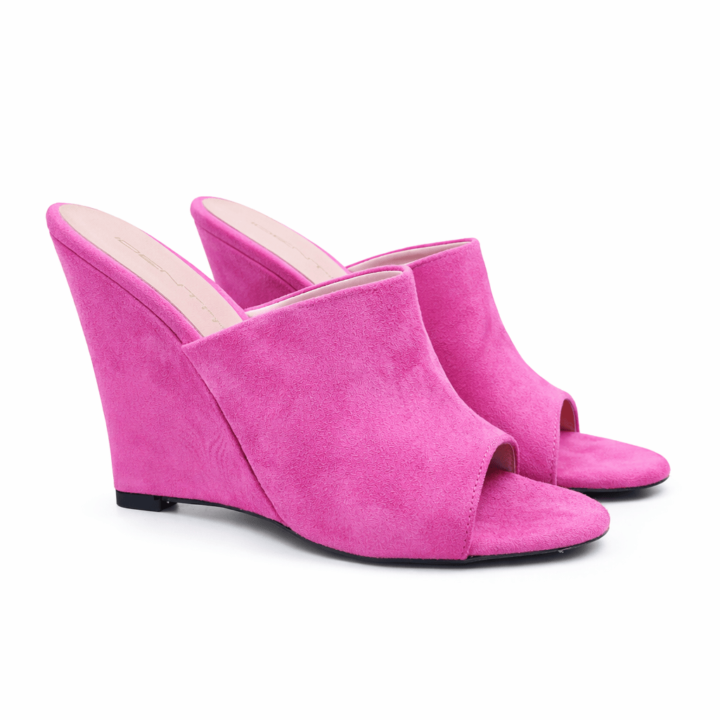 Identità Mules BERNADINE SUEDE FUCSIA