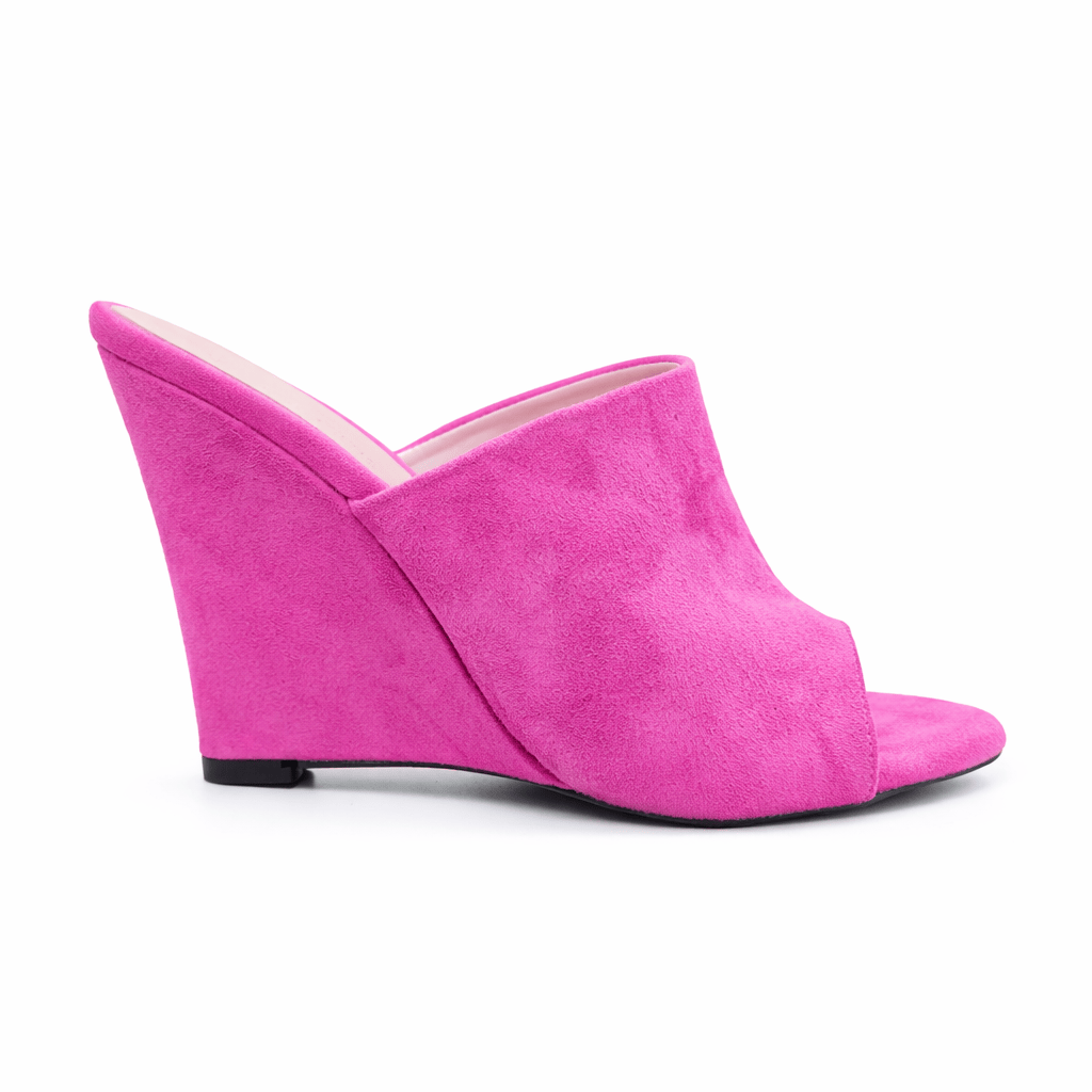 Identità Mules BERNADINE SUEDE FUCSIA