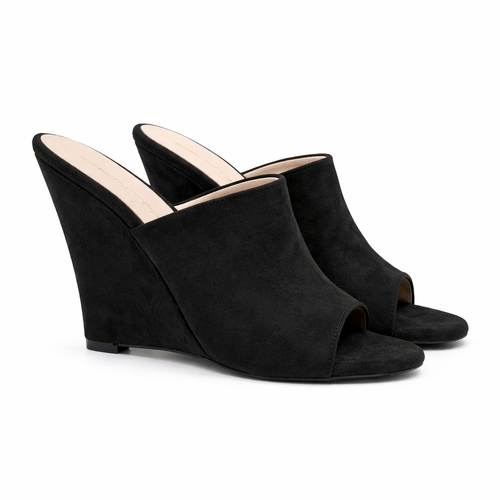 Identità Mules BERNADINE SUEDE NERO