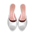 Identità Mules BEVERLY PELLE BIANCO