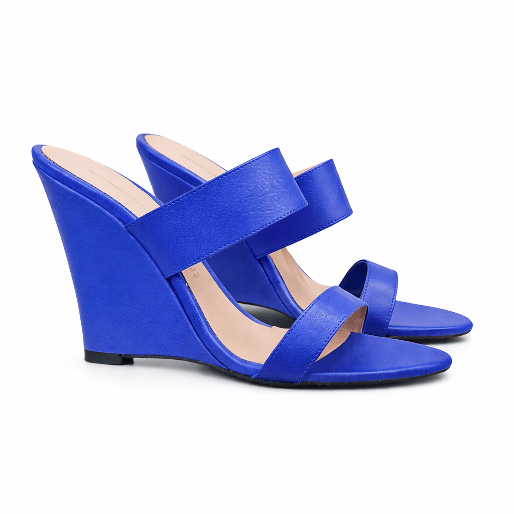Identità Mules KELLY PELLE BLU