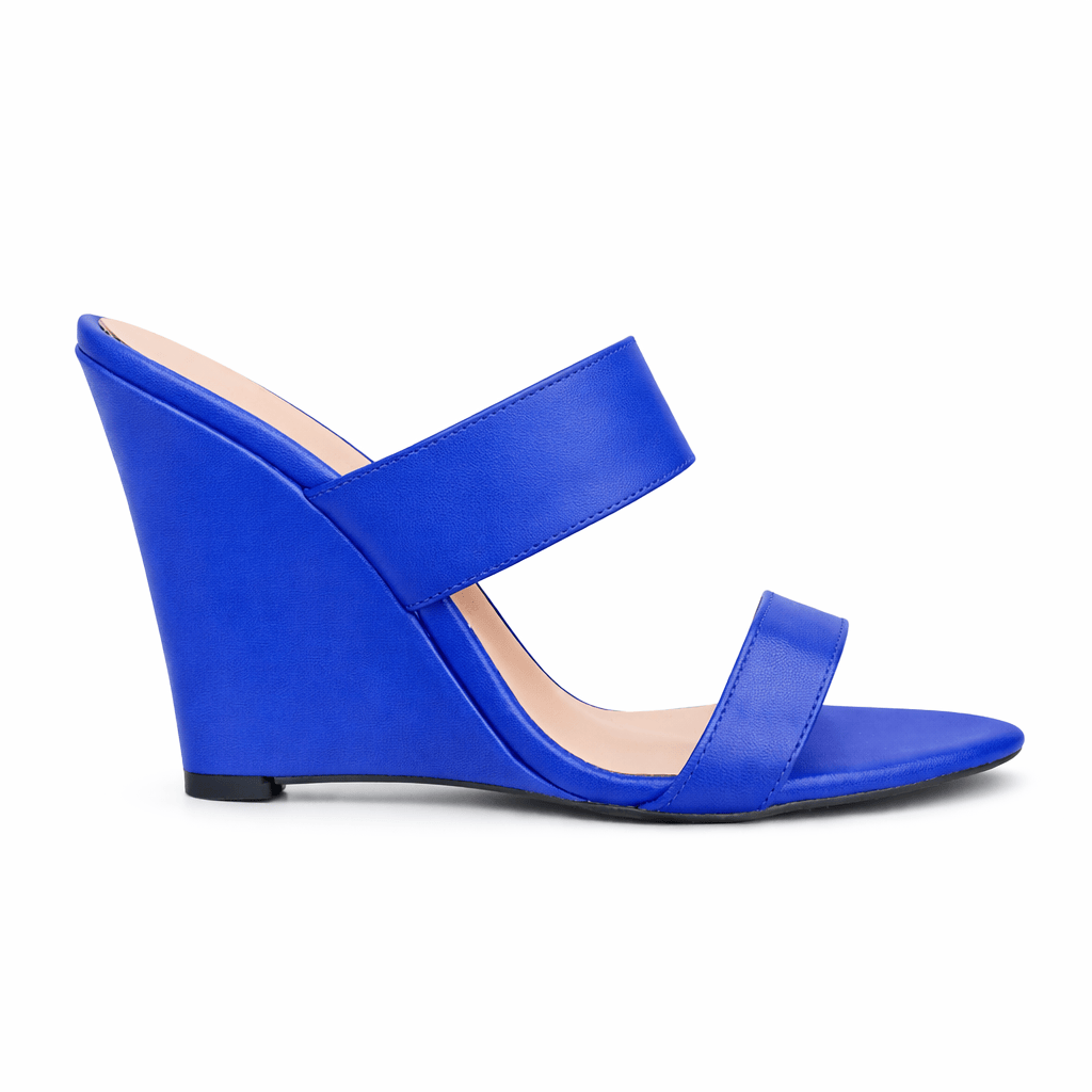 Identità Mules KELLY PELLE BLU