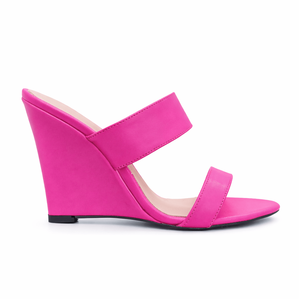 Identità Mules KELLY PELLE FUCSIA