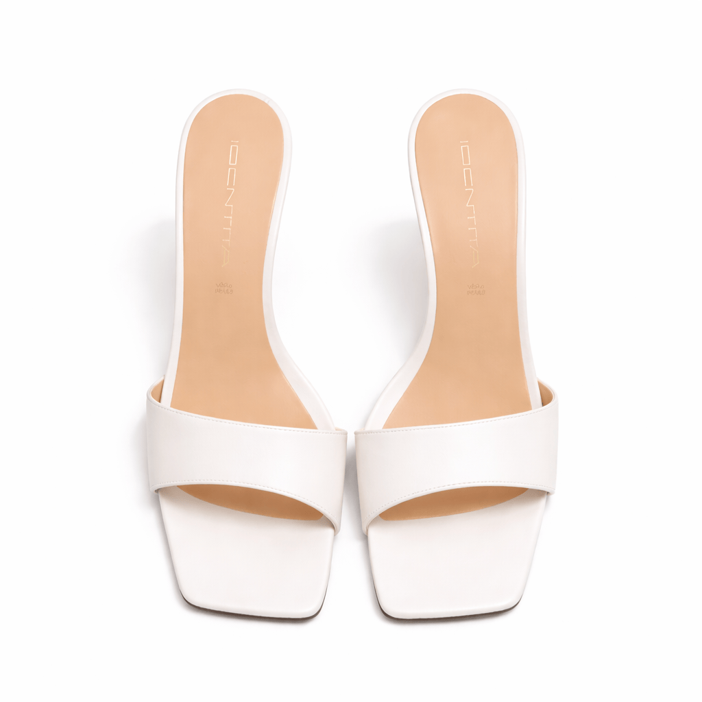 Identità Mules MARIARITA PELLE BIANCO