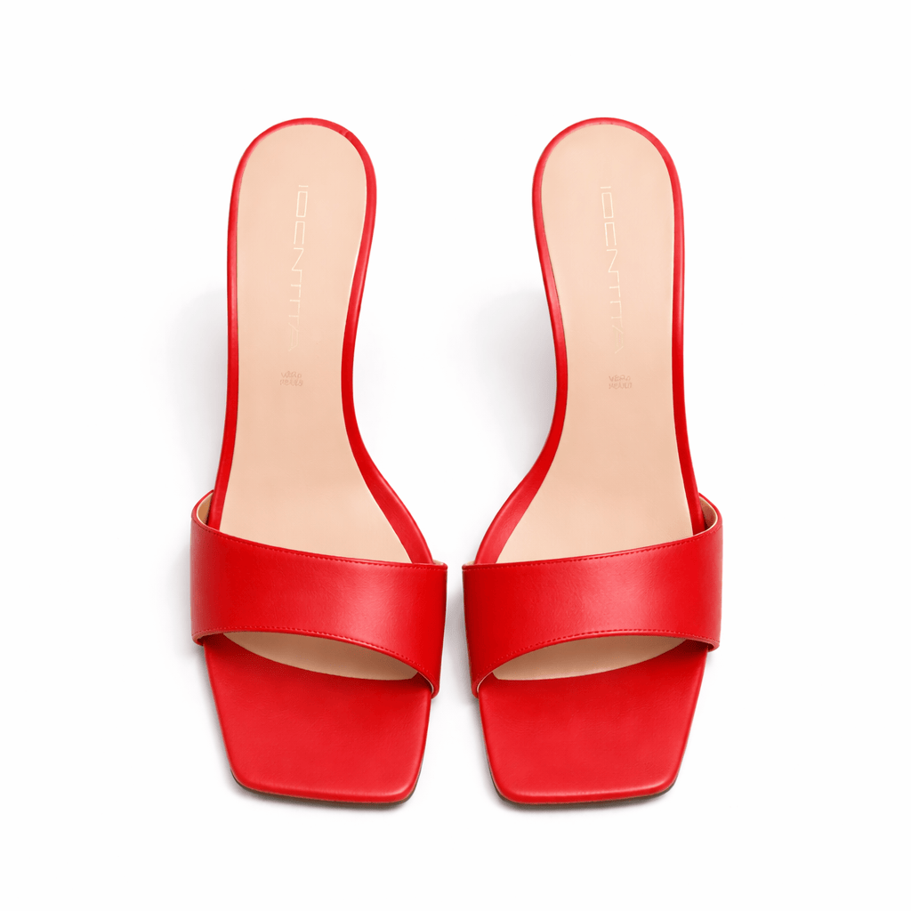 Identità Mules MARIARITA PELLE ROSSO