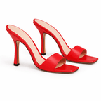 Identità Mules MARIARITA PELLE ROSSO