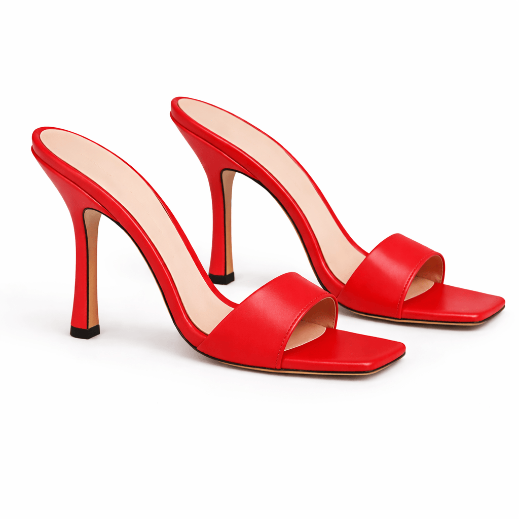 Identità Mules MARIARITA PELLE ROSSO