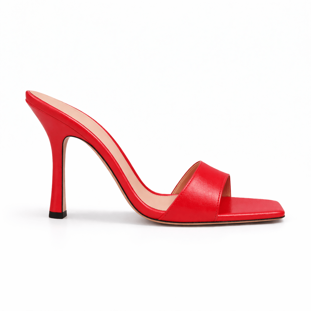 Identità Mules MARIARITA PELLE ROSSO