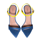 Identità Sandali BRIONY DENIM/GIALLO