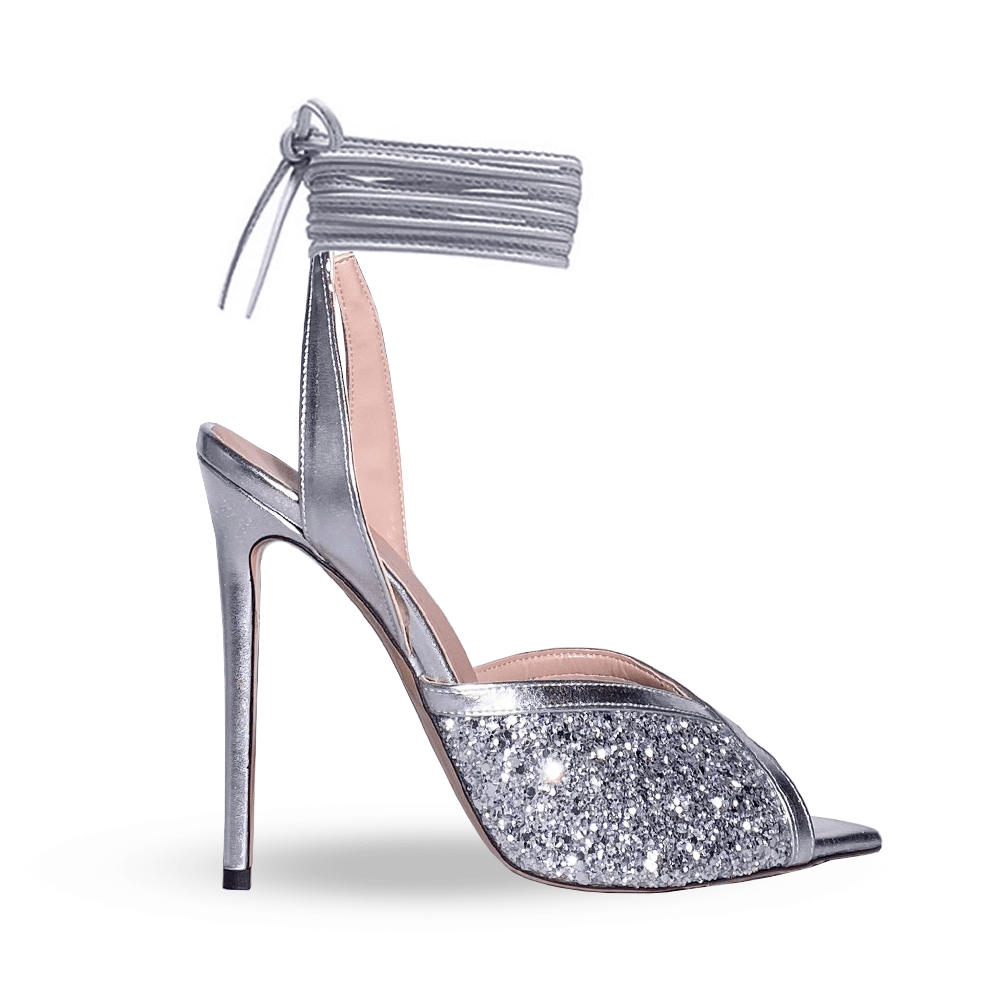 Identità Sandali LUDOVICA GLITTER ARGENTO