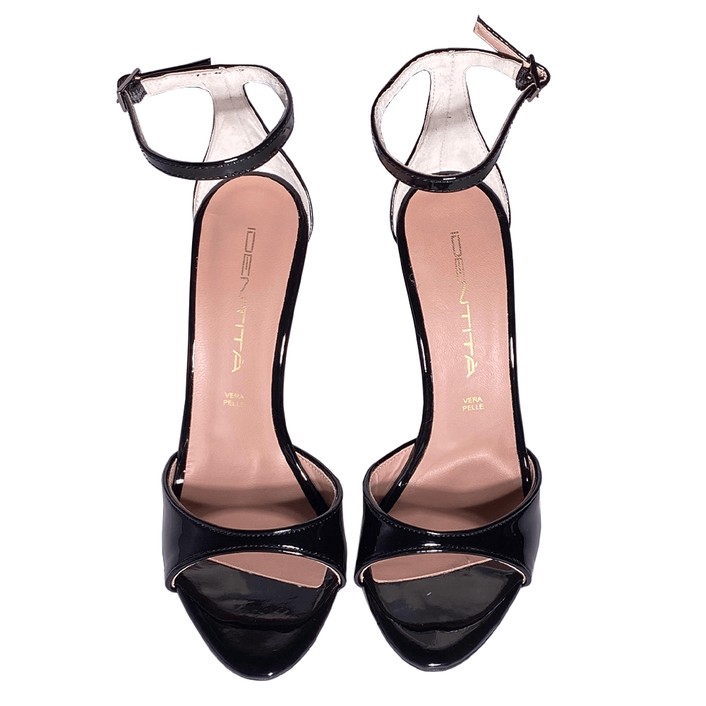 Identità Sandali RACHAEL VERNICE NERO