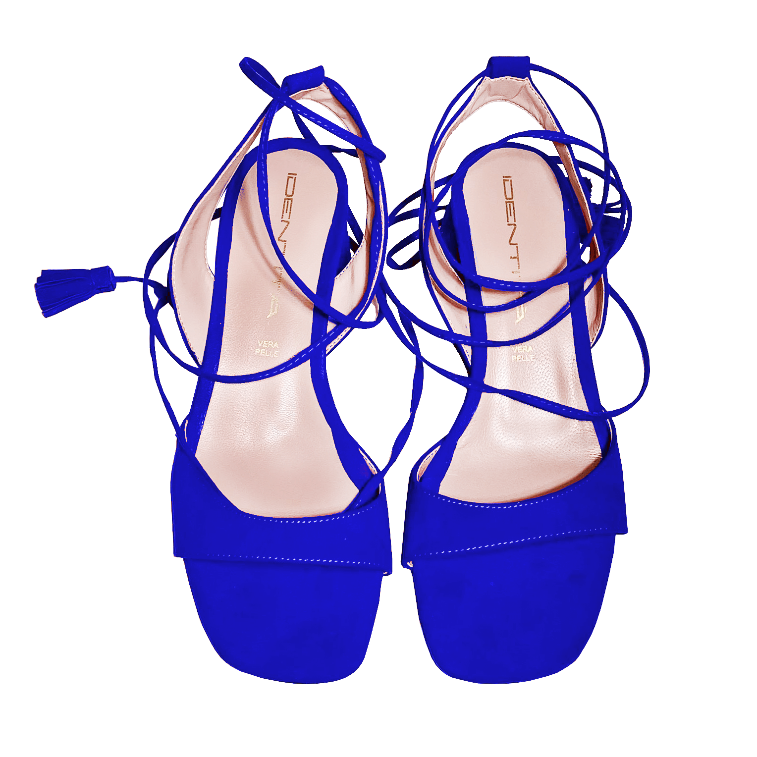 Identità Sandali stringati ANGELICA CAMOSCIO BLU