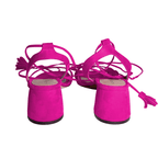 Identità Sandali stringati ANGELICA CAMOSCIO FUCSIA