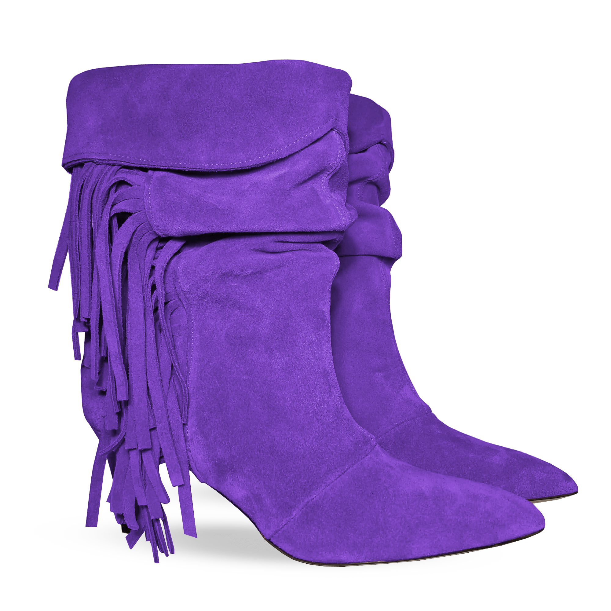 Identità Stivaletti BRIGIDA SCAMOSCIATO VIOLA
