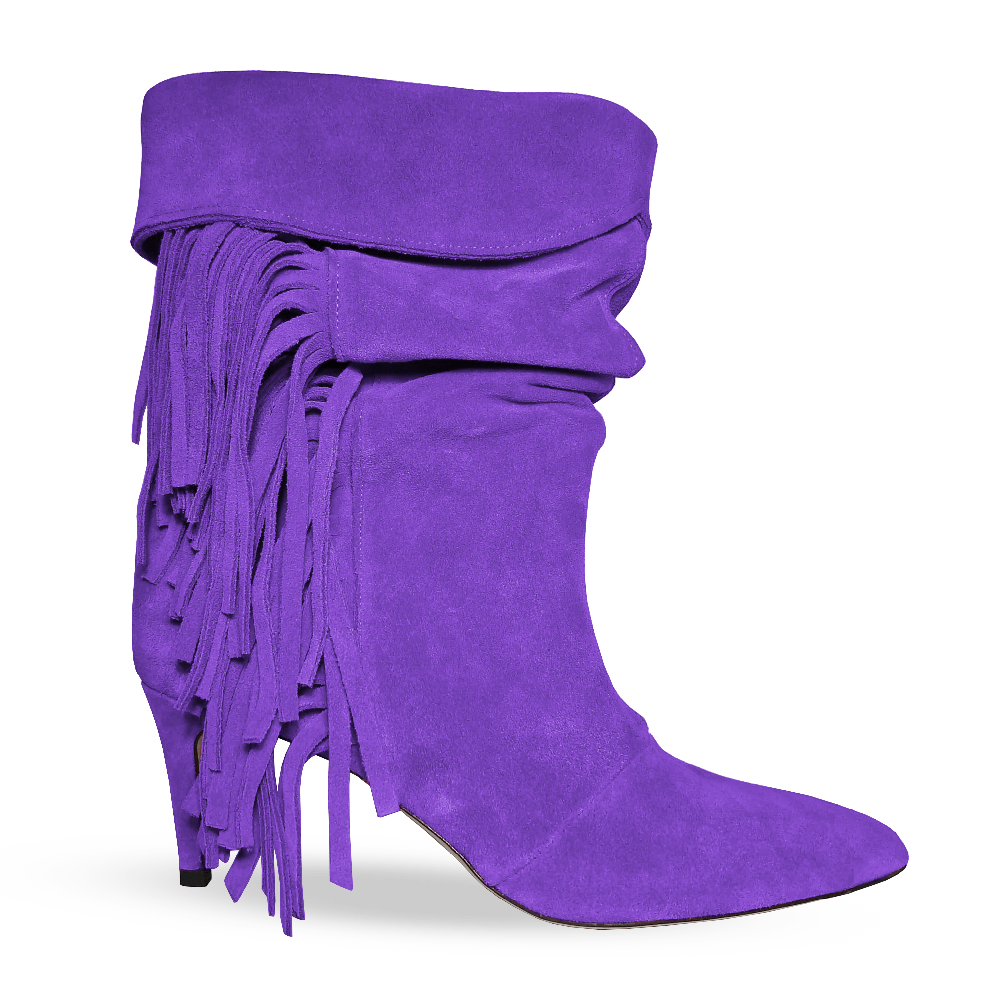 Identità Stivaletti BRIGIDA SCAMOSCIATO VIOLA