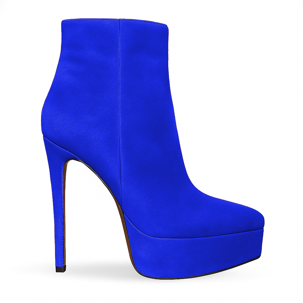 Identità Stivaletti IRENE SCAMOSCIATO BLU