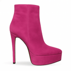 Identità Stivaletti IRENE SCAMOSCIATO FUCSIA