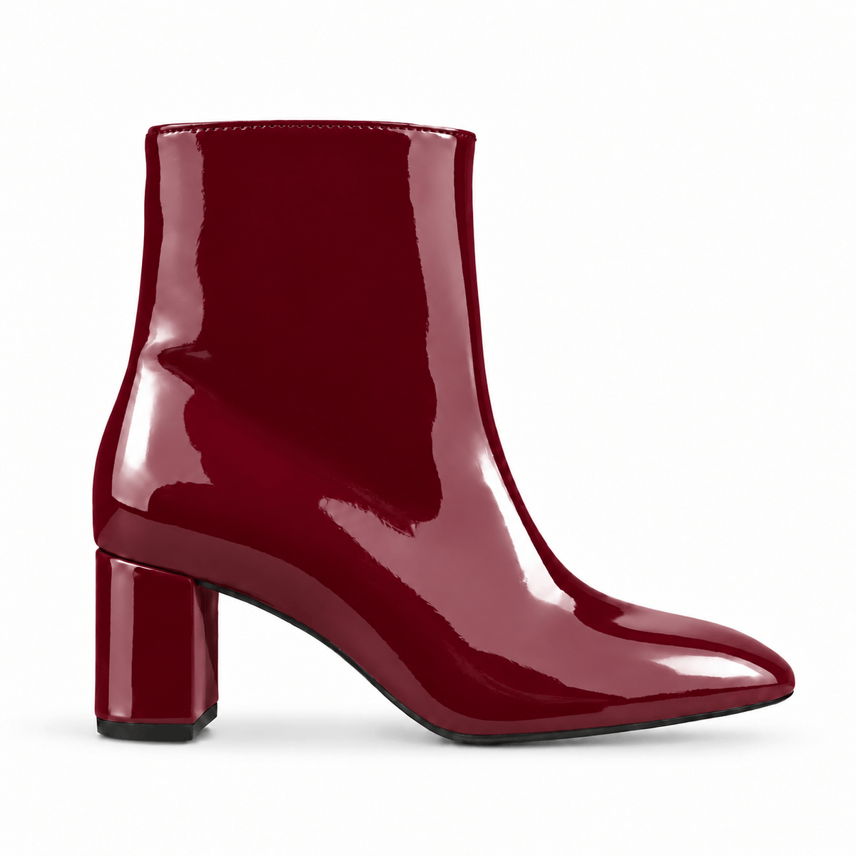 Identità Stivaletti KIAIA VERNICE BURGUNDY