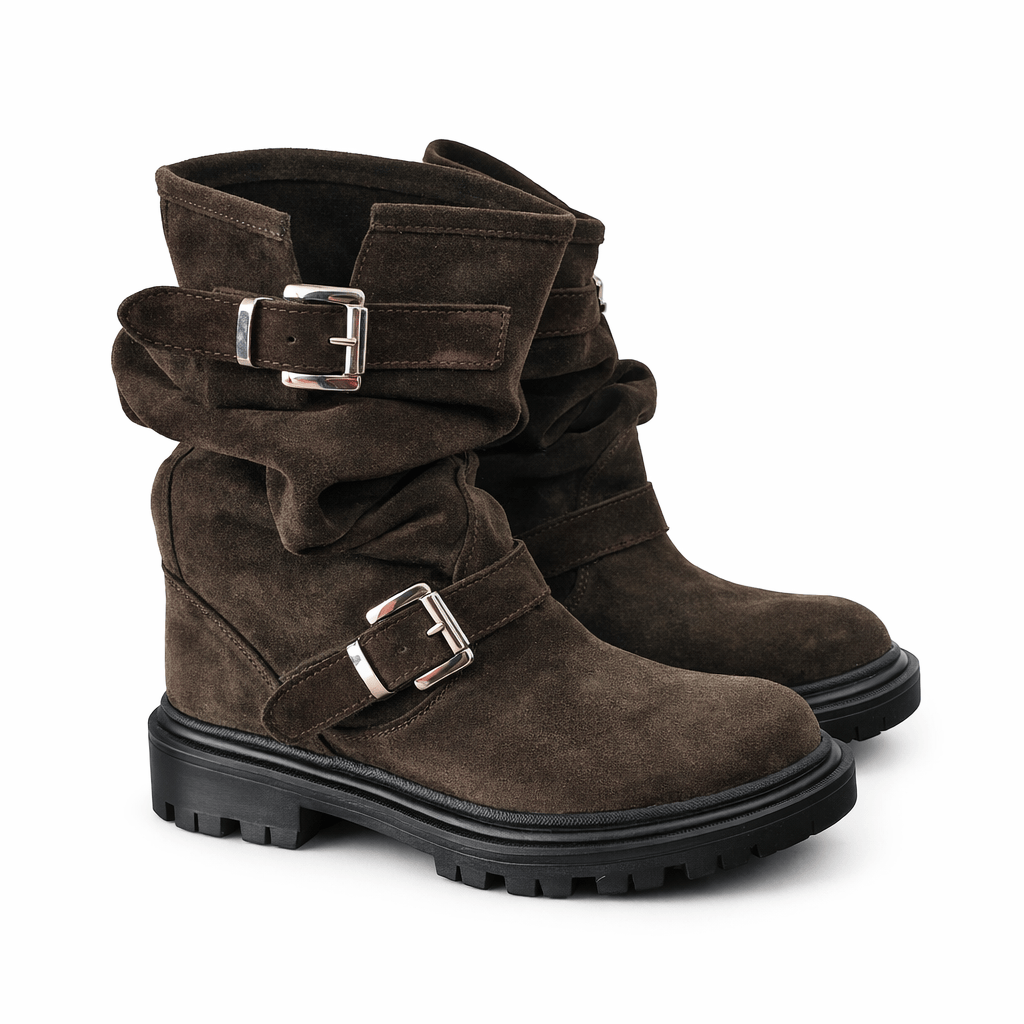 Identità Stivaletti MAGDA CAMOSCIO TESTA DI MORO