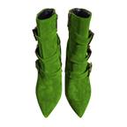 Identità Stivaletti SAMIRA CAMOSCIO VERDE