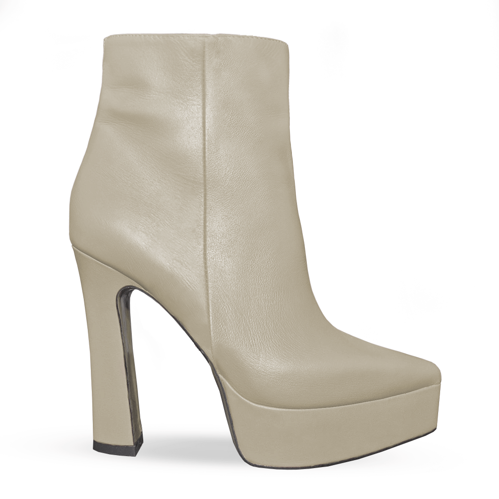 Identità Stivaletti VANESSA PELLE CREMA