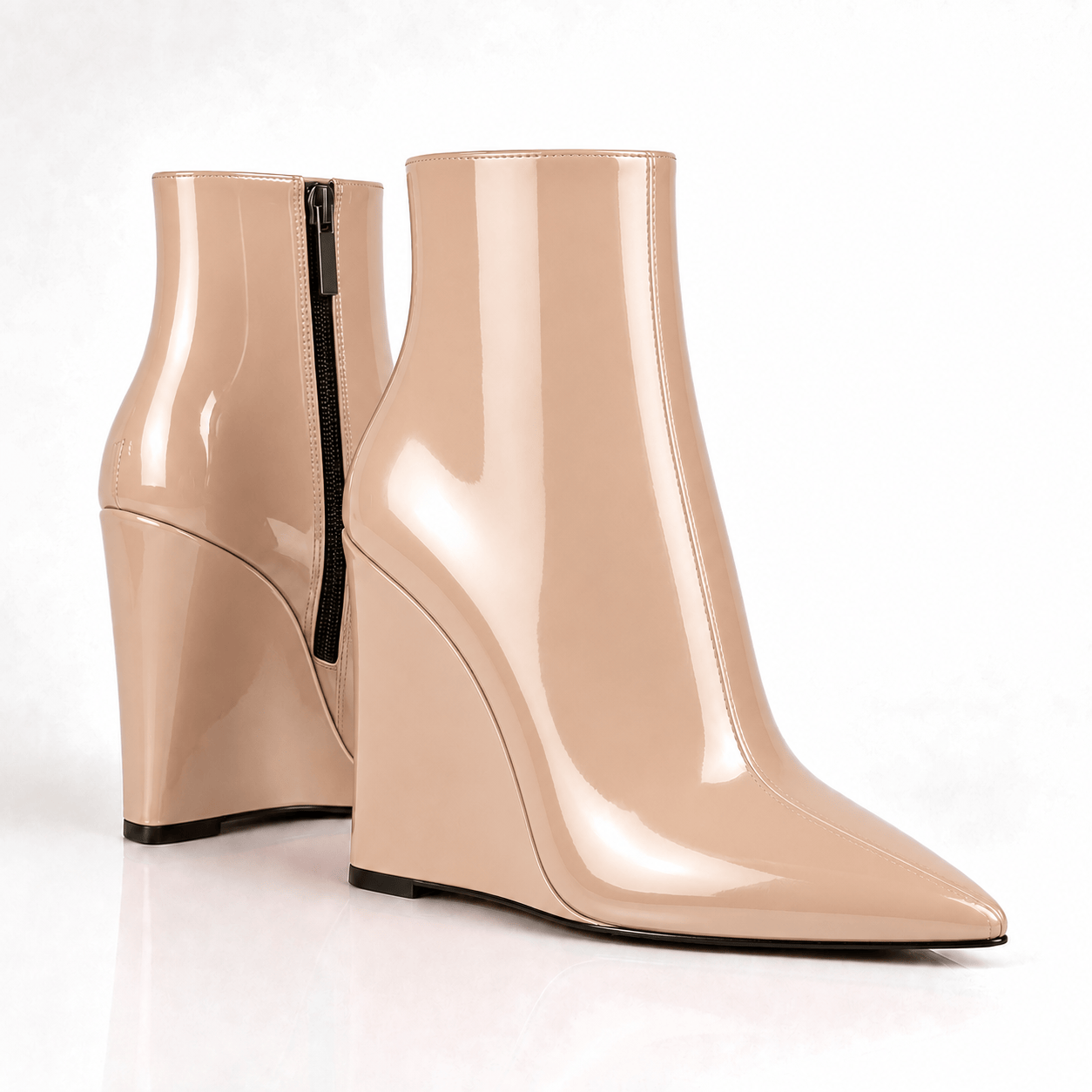 Identità Stivaletti WANDA VERNICE BEIGE