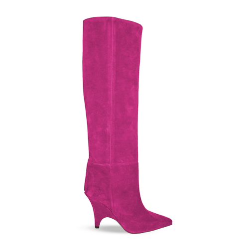 Identità Stivali DARCEY SCAMOSCIATO FUCSIA