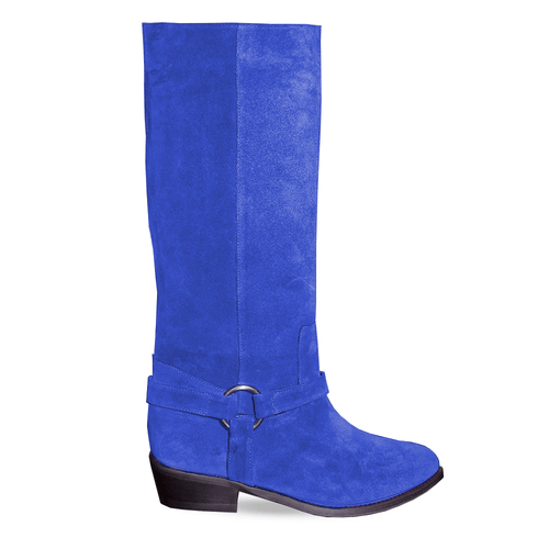 Identità Stivali DESIREE SCAMOSCIATO BLU