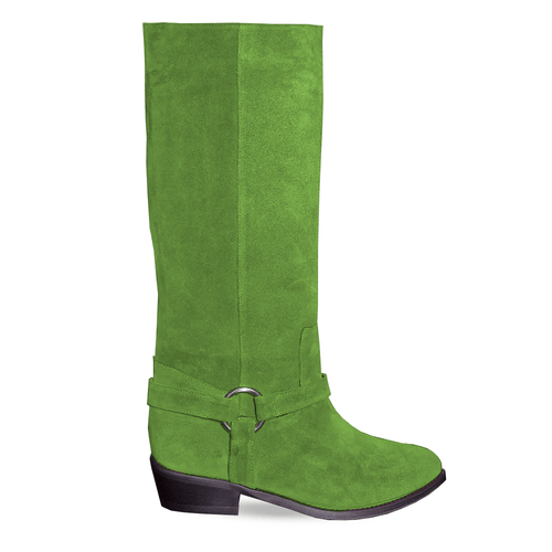 Identità Stivali DESIREE SCAMOSCIATO VERDE