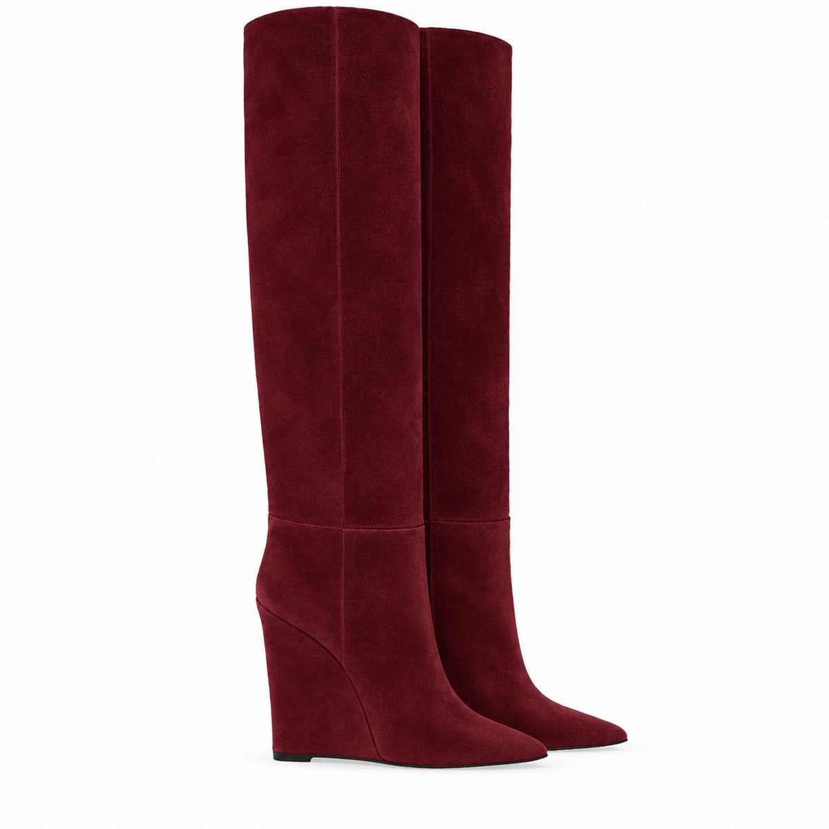 Identità Stivali FARAH CAMOSCIO BURGUNDY