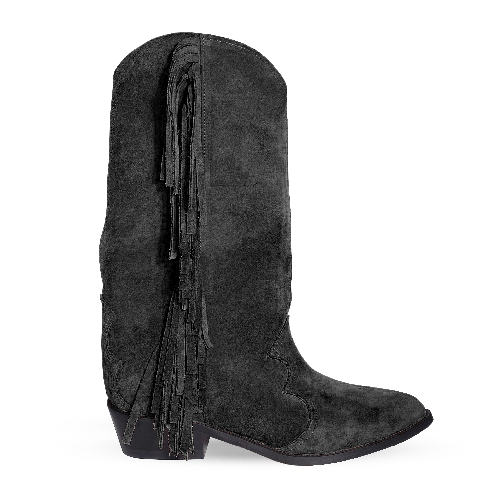 Identità Stivali JASMINE SCAMOSCIATO NERO