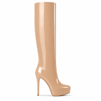 Identità Stivali LUCREZIA VERNICE BEIGE