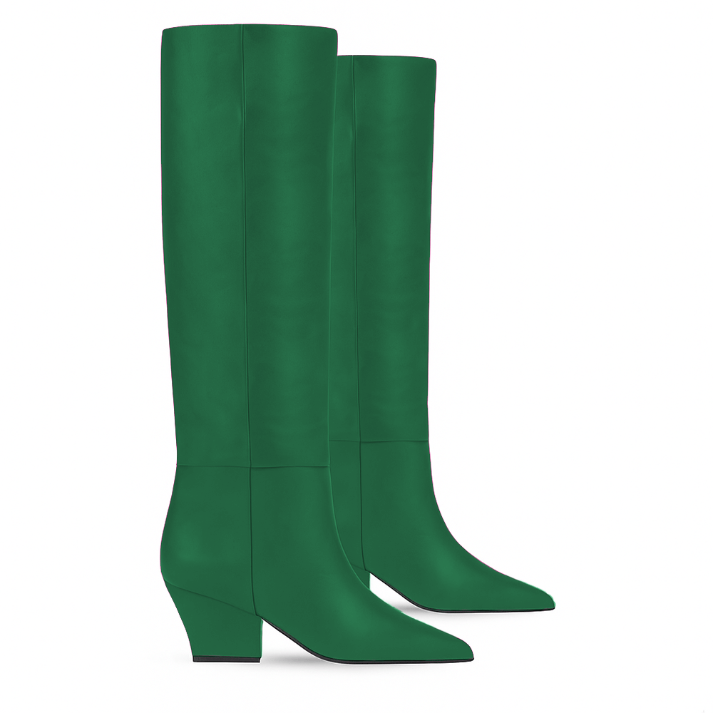Identità Stivali MAJA PELLE VERDE