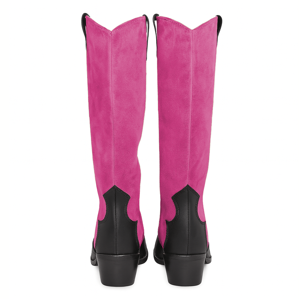 Identità Stivali NICOL SCAMOSCIATO FUCSIA