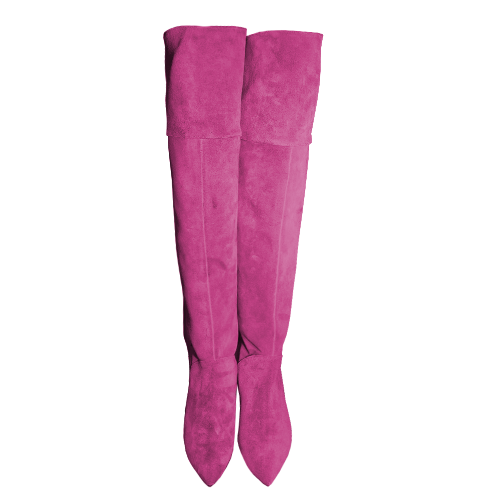 Identità Stivali VALENTINE SCAMOSCIATO FUCSIA