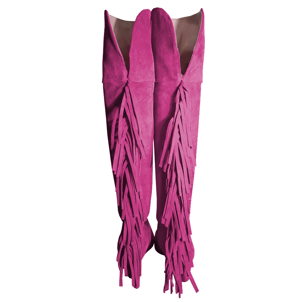 Identità Stivali VALENTINE SCAMOSCIATO FUCSIA