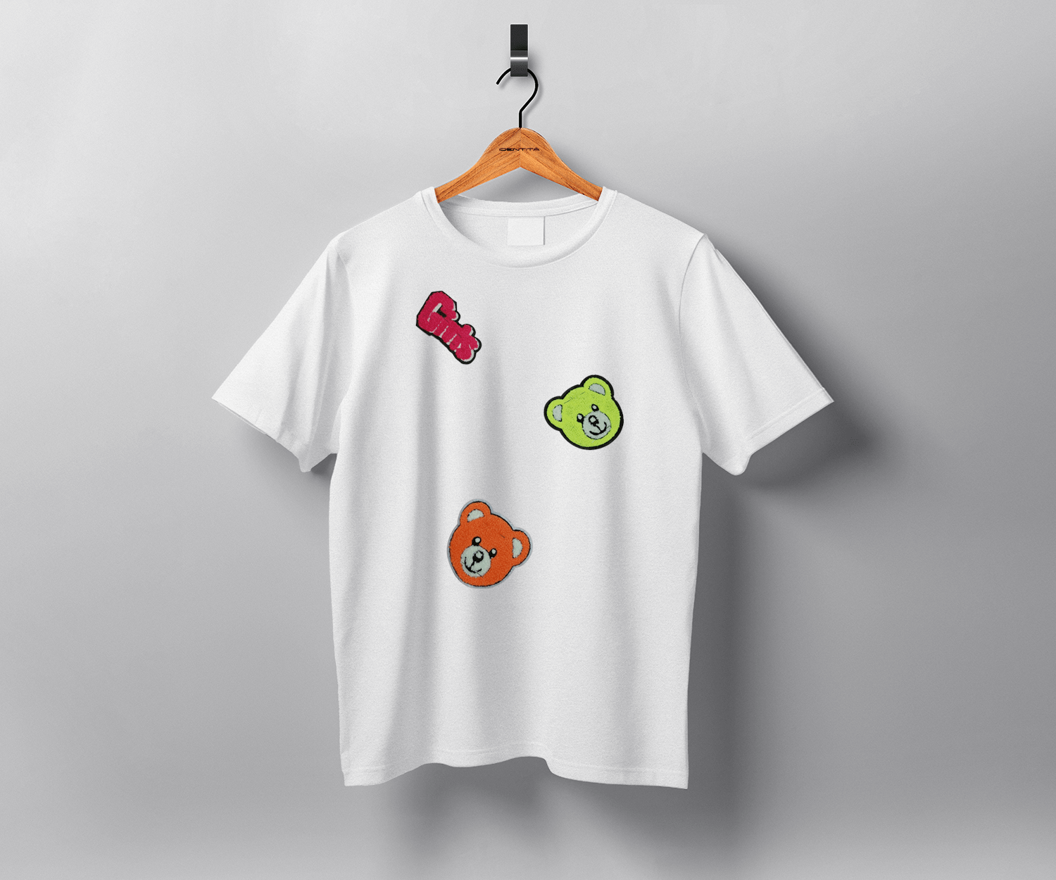 Identità T-Shirt Taglia unica T-shirt a maniche corte - GIRL - BIANCO