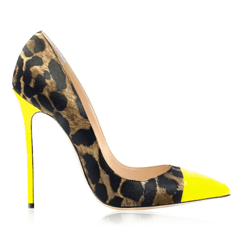 Identità Décolleté DIMITRA RASO ANIMALIER / GIALLO