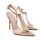 Identità Décolleté Slingback ERIKA VERNICE BEIGE PVC
