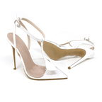 Identità Décolleté Slingback ERIKA VERNICE BIANCO PVC